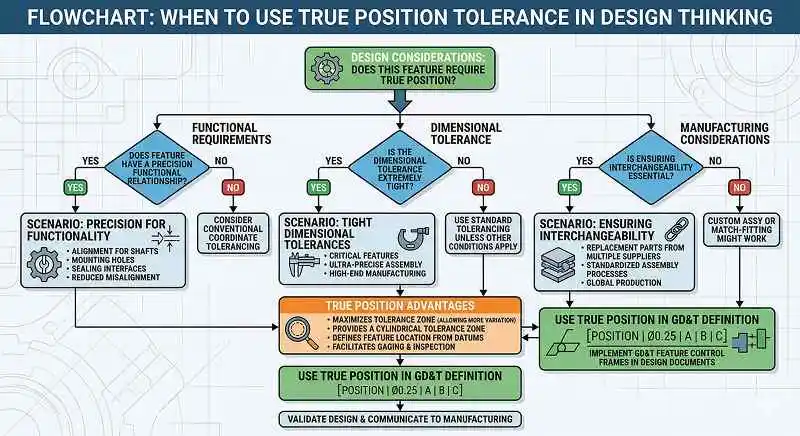 when to use true position in design thinking