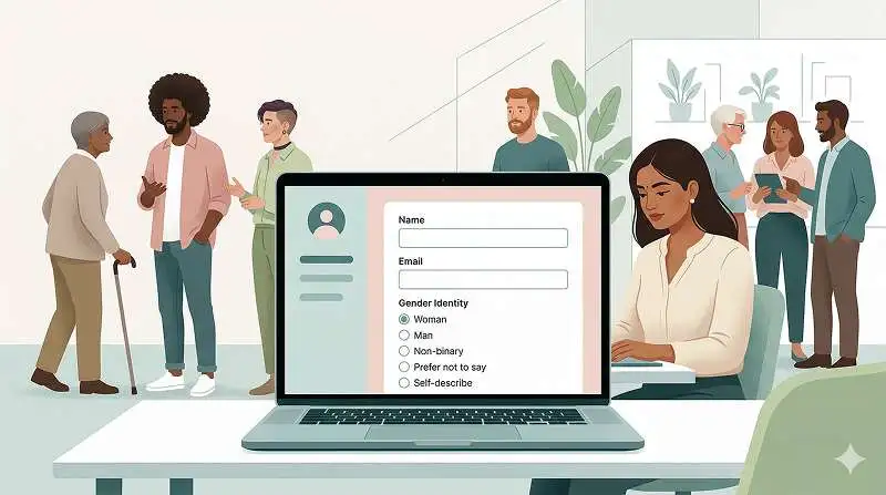 how to ask for gender on a form