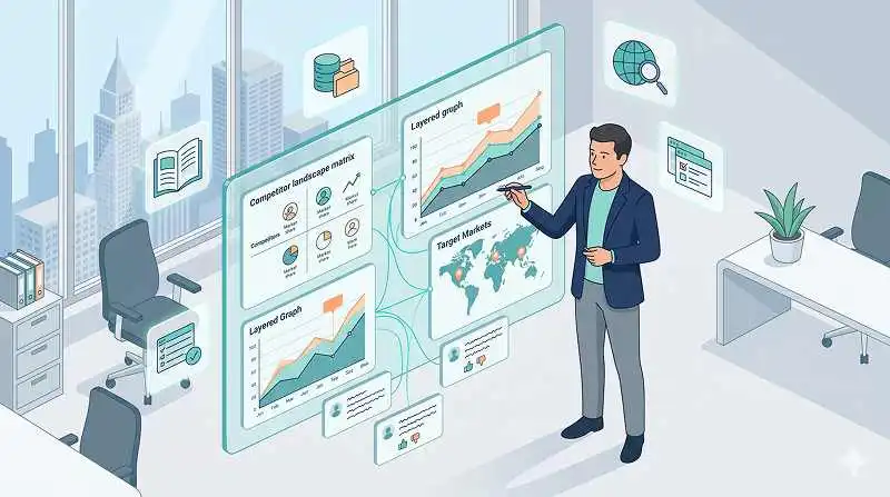 Marketers analyze secondary market research data to develop a go-to-market plan.